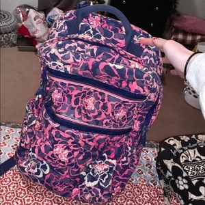 vera bradley campus book bag